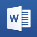 Microsoft Word for iOS icon png 128px
