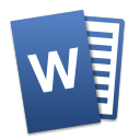 Word Mobile icon png 128px
