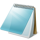 Microsoft Windows NotePad icon png 128px