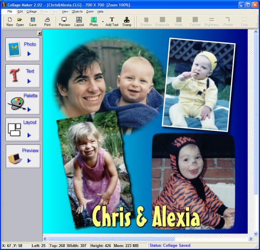 Collage Maker picture Collage Maker works with the following file extensions
