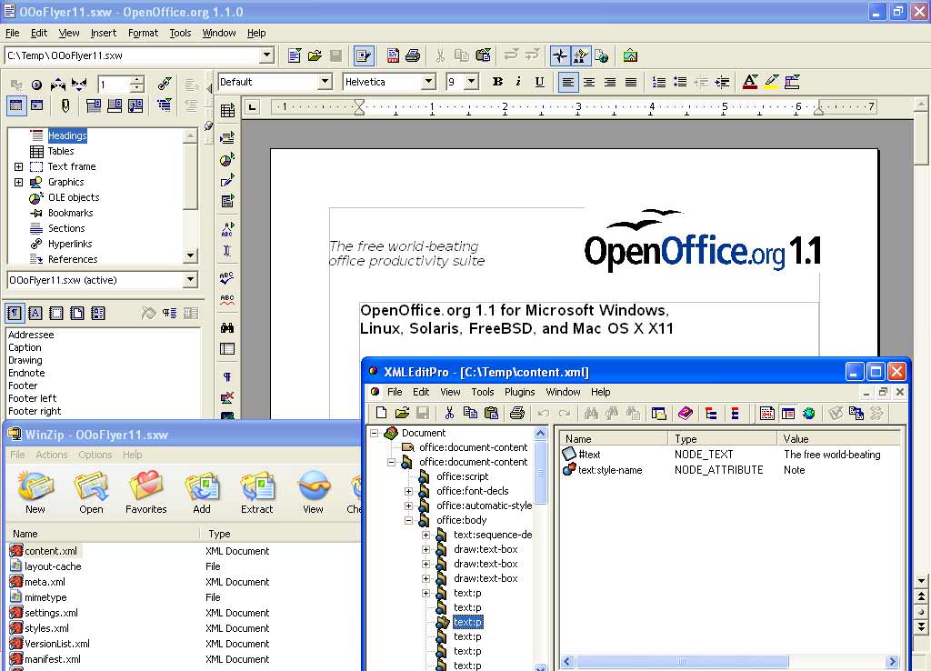 open office writer. OpenOffice.org WRITER