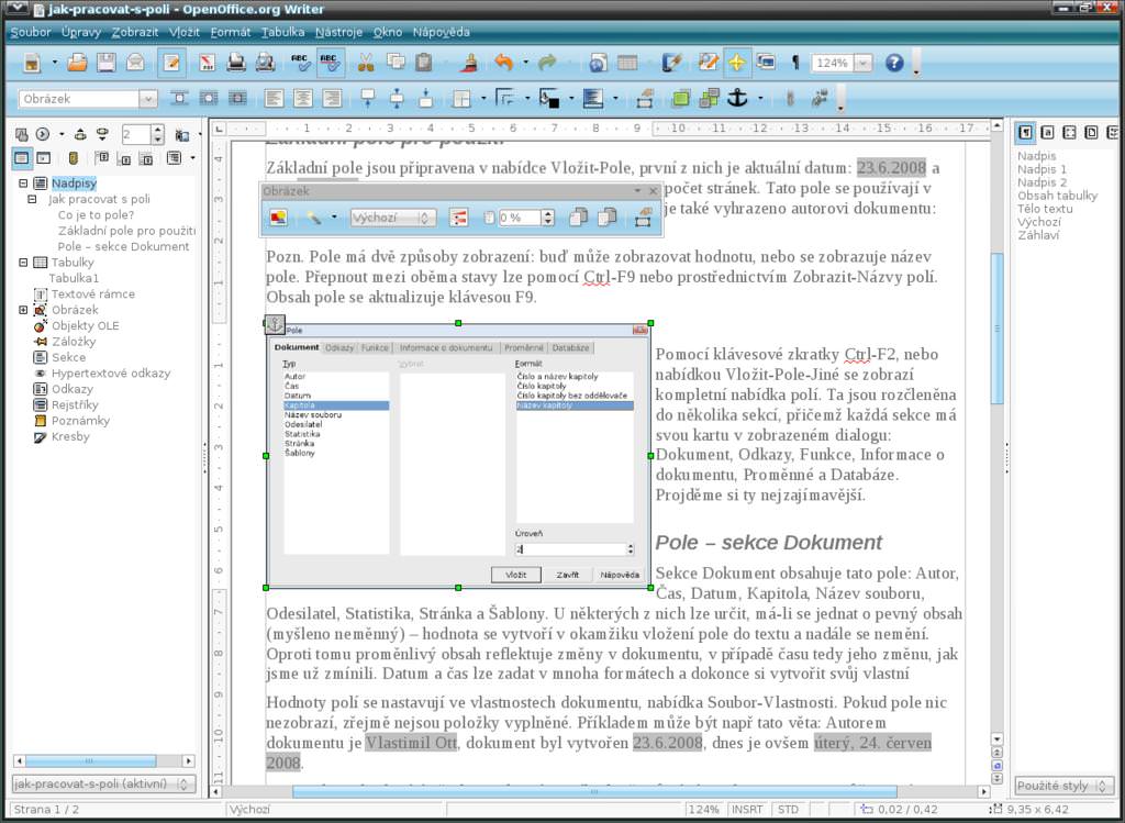 openoffice 3.3 mac. OpenOffice.org Writer picture