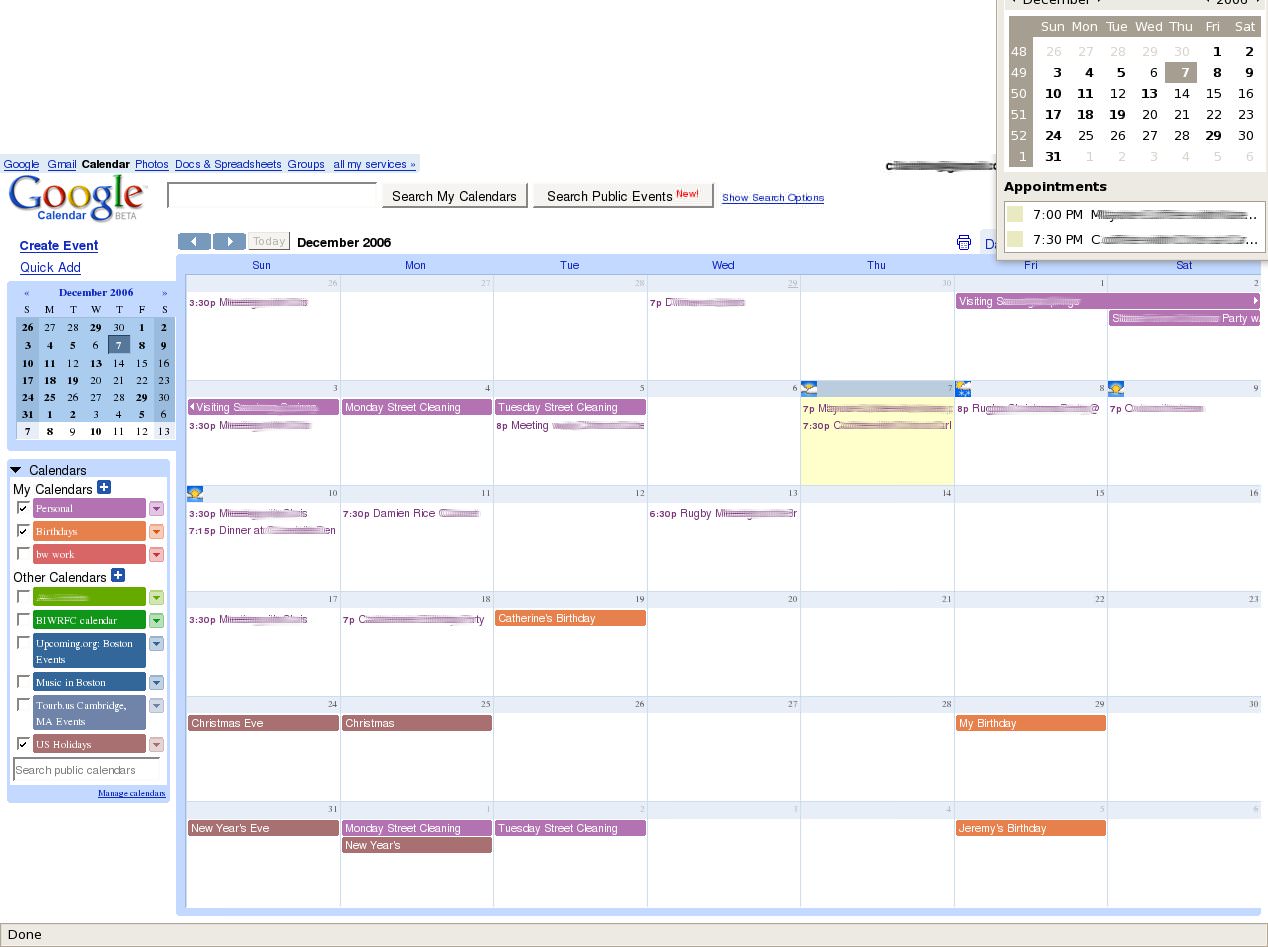 Google Calendar file extensions