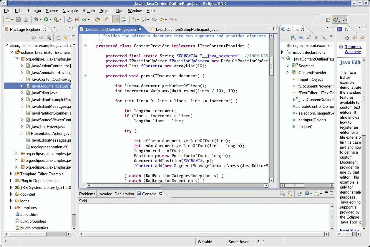 Sample Java Program Using Eclipse