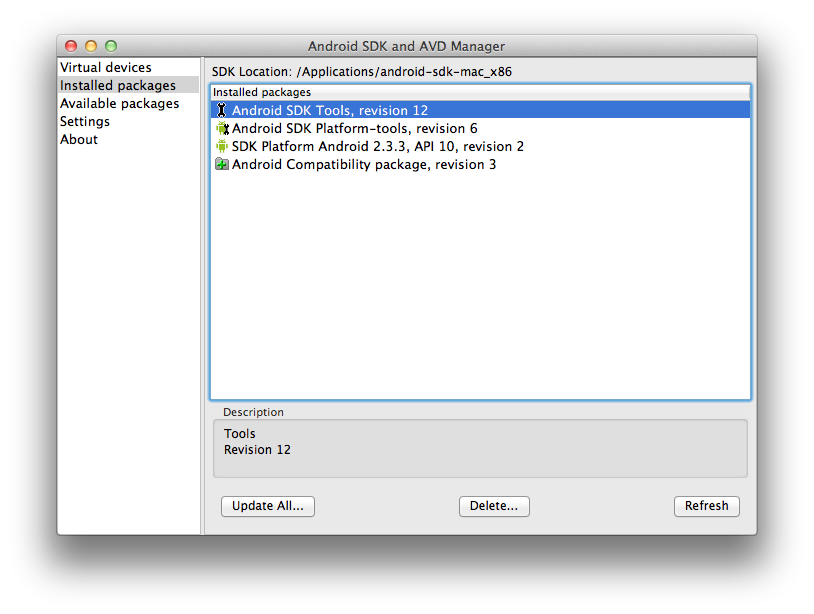 Google Android SDK Tools for Mac file extensions