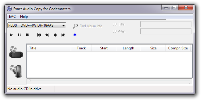 Exact Audio Copy PSP Edition screenshot