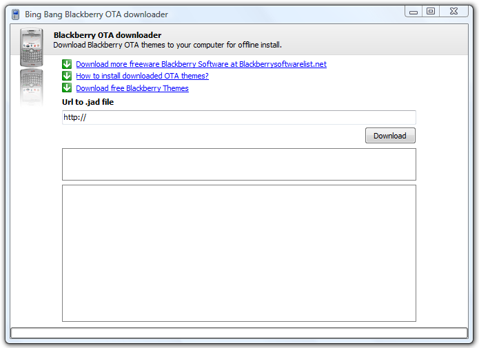 BlackBerry OTA Downloader screenshot