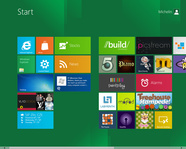 Microsoft Windows 8 Metro application manager