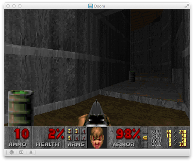 Doom for DOS in Boxer for Mac