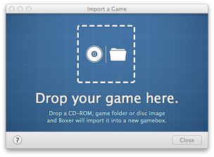 Boxer for Mac game import window