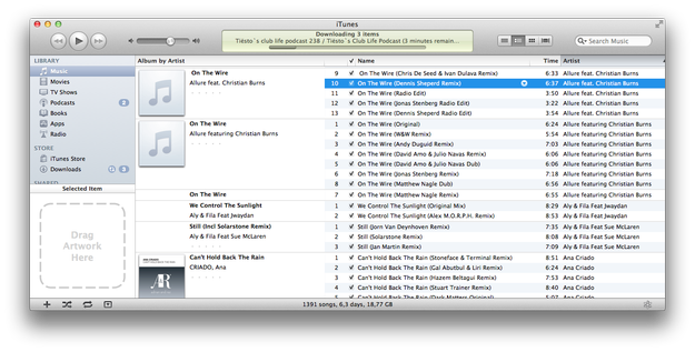 Apple iTunes Music library