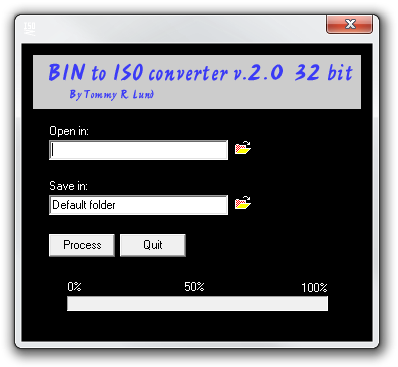 Bin to ISO converter