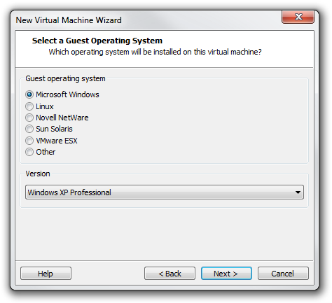 VMware New Virtual Machine Wizard