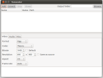Transcoder for Linux startup screenshot.