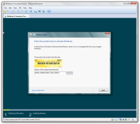 Step 3 of Windows 8 installation process in VMware virtual machine.