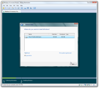 Step 6 of Windows 8 installation process in VMware virtual machine.