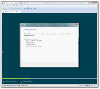 Step 7 of Windows 8 installation process in VMware virtual machine.