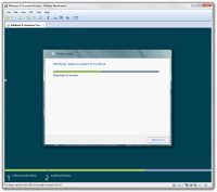 Step 9 of Windows 8 installation process in VMware virtual machine.
