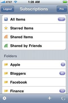 Feeddler RSS Free for iPhone