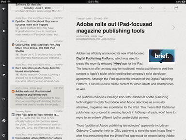 Reeder for iPhone and iPad