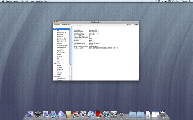 Apple Mac OS X on Dell Vostro 1500