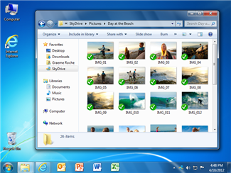 SkyDrive for Windows screenshot.