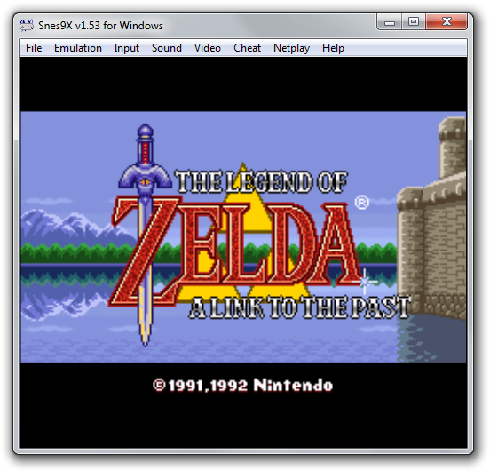 Screenshot of The Legend Of Zelda - A Link To The Past video game emulated using Snes9x.