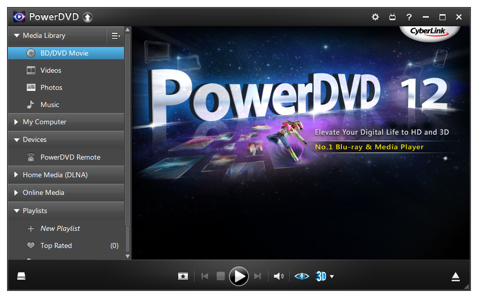 PowerDVD media player