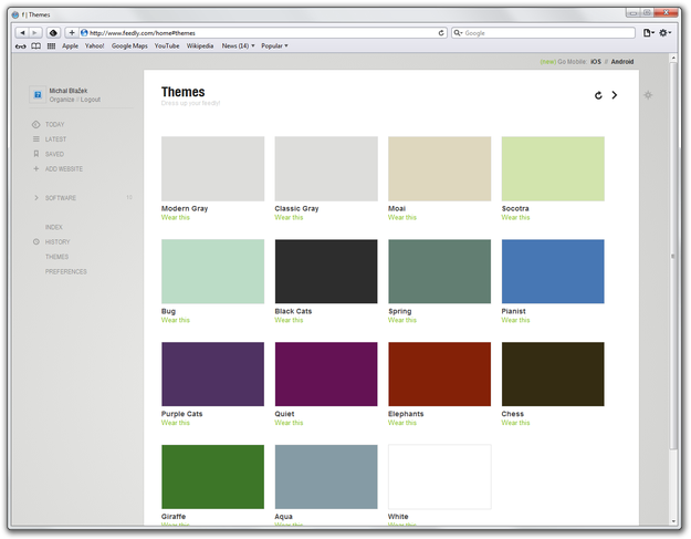 Feedly Themes