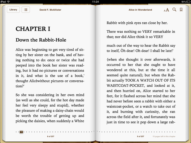 ePub in iBooks