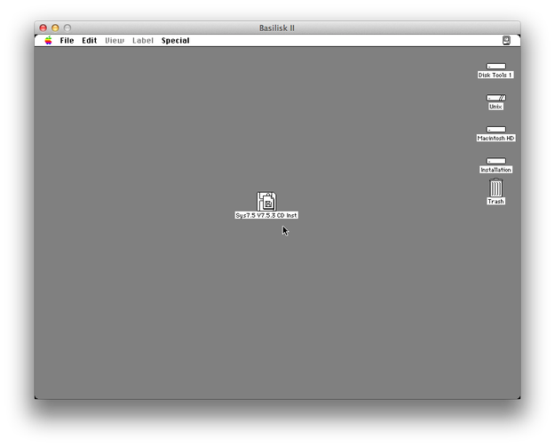 Mac OS 7 installation file