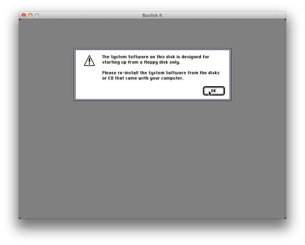 Mac OS 7 installation