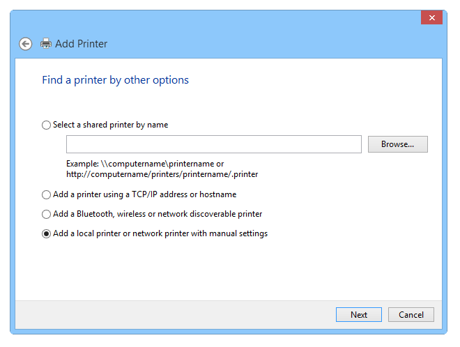 Setting up a virtual PS printer - Step 2