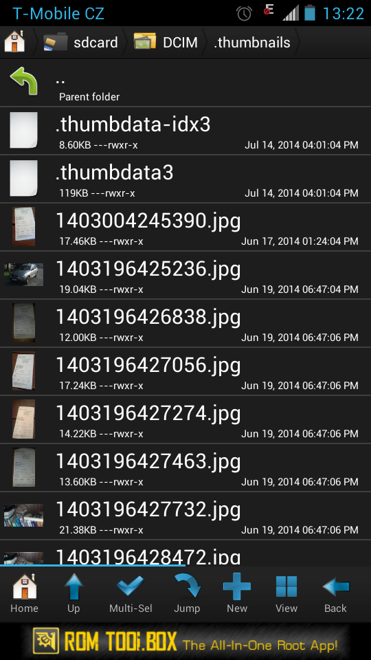 Android thumbdata screenshot 1