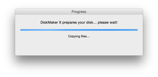 DiskMaker X preparation process