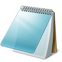 Microsoft Windows NotePad icon png 128px