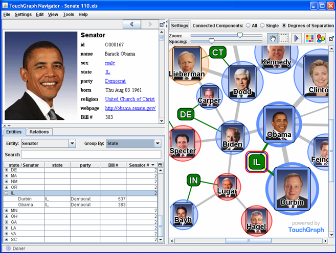 TouchGraph Navigator picture or screenshot