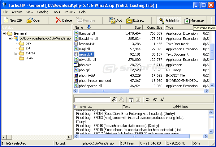 TurboZIP picture or screenshot