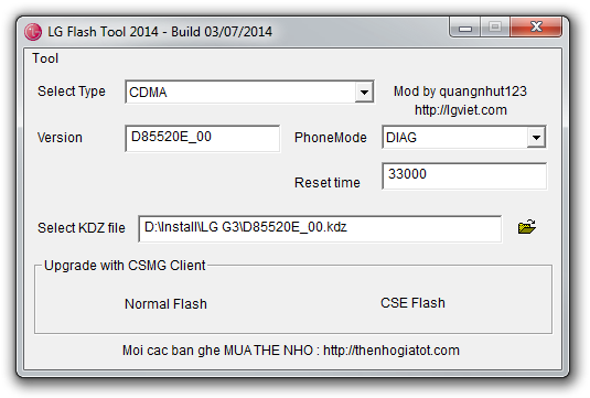 LG Flash Tool 2014 picture or screenshot