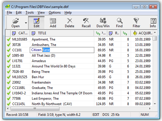 dbf cdx file viewer
