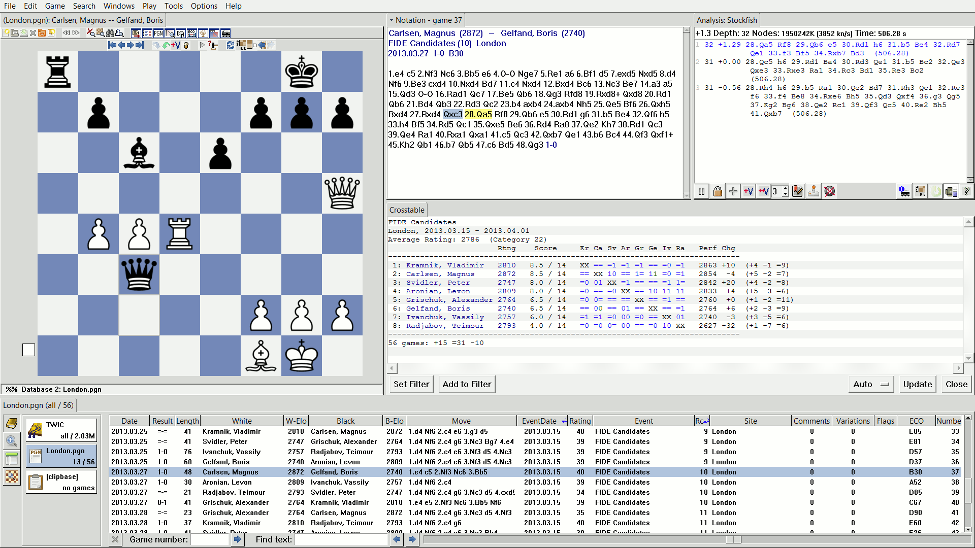 Shane's Chess Information Database picture or screenshot