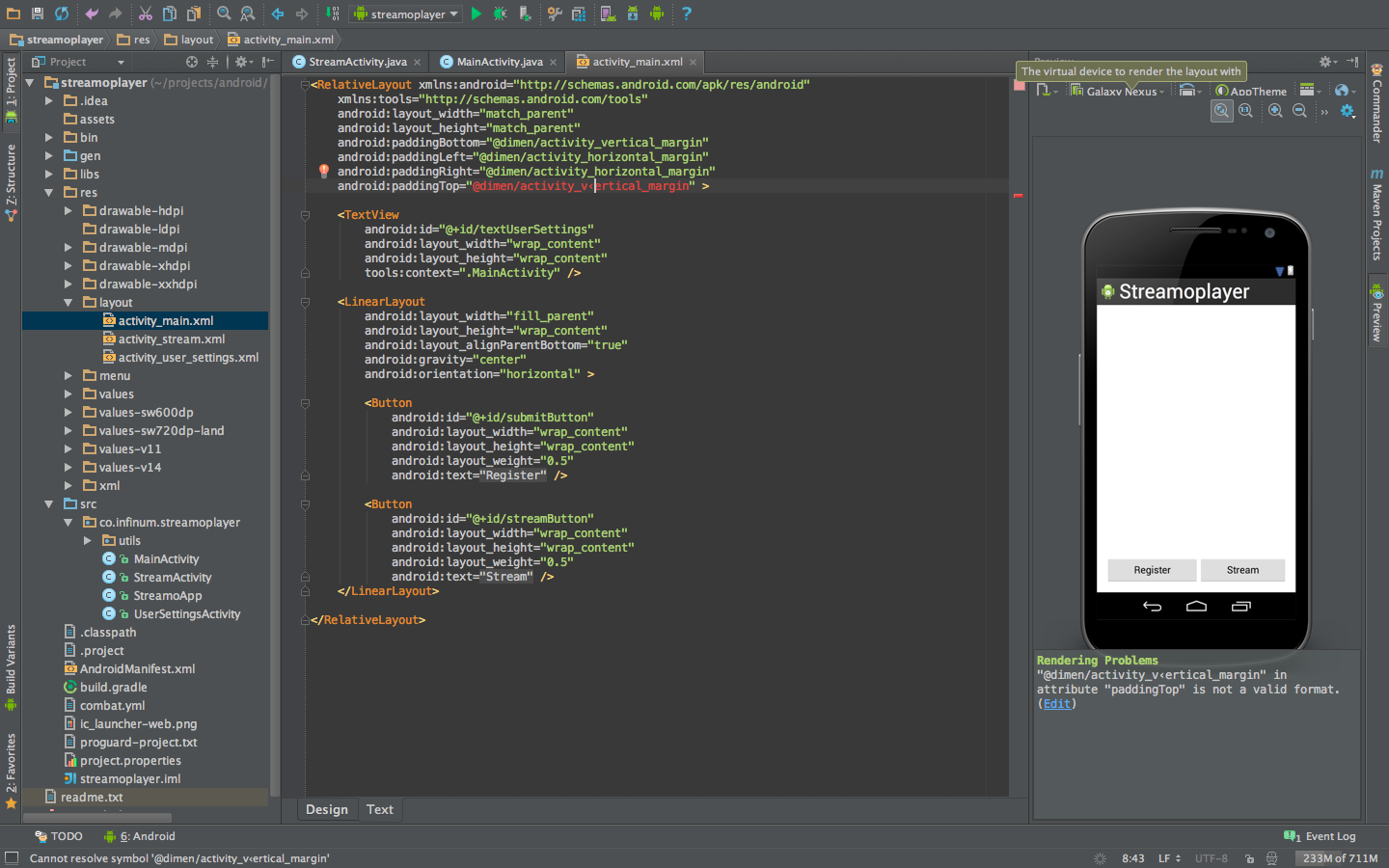 Android Studio file extensions