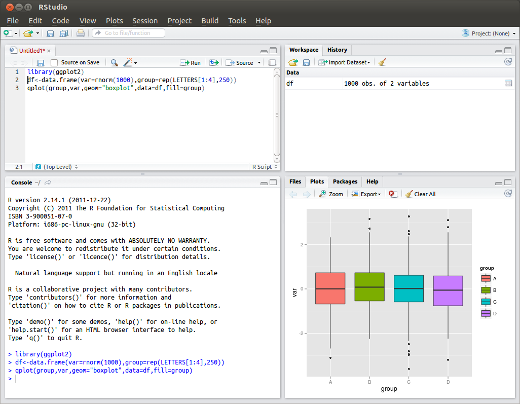 RStudio picture or screenshot