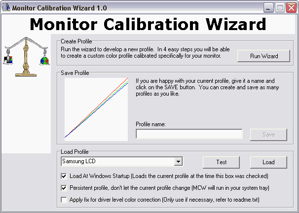Monitor Calibration Wizard picture