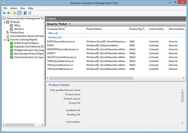 Volume Activation Management Tool picture or screenshot