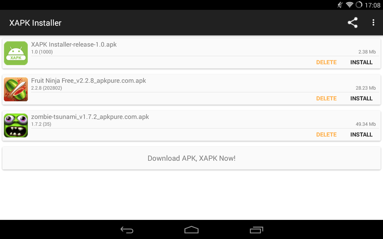 XAPK Installer file extensions