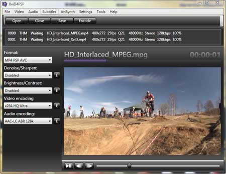 Xvid4PSP picture or screenshot