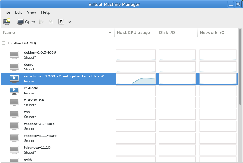 Virtual Machine Manager picture or screenshot