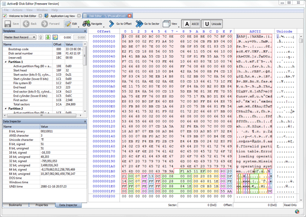 Active@ Disk Editor picture or screenshot