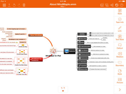MindMaple for iOS picture
